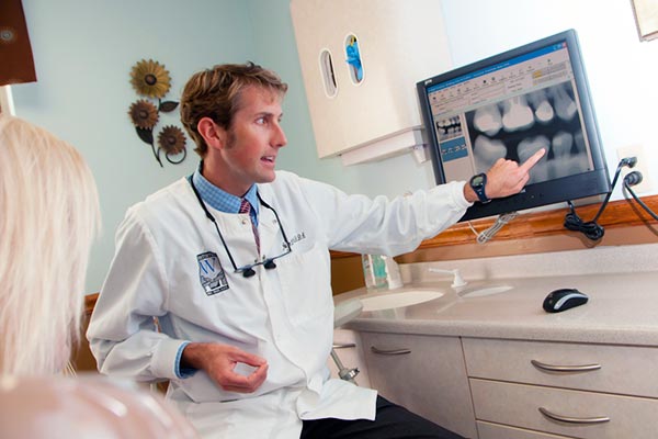 dental cleaning and exam with digital x-rays