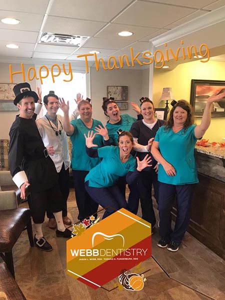 thanksgiving at the dental office